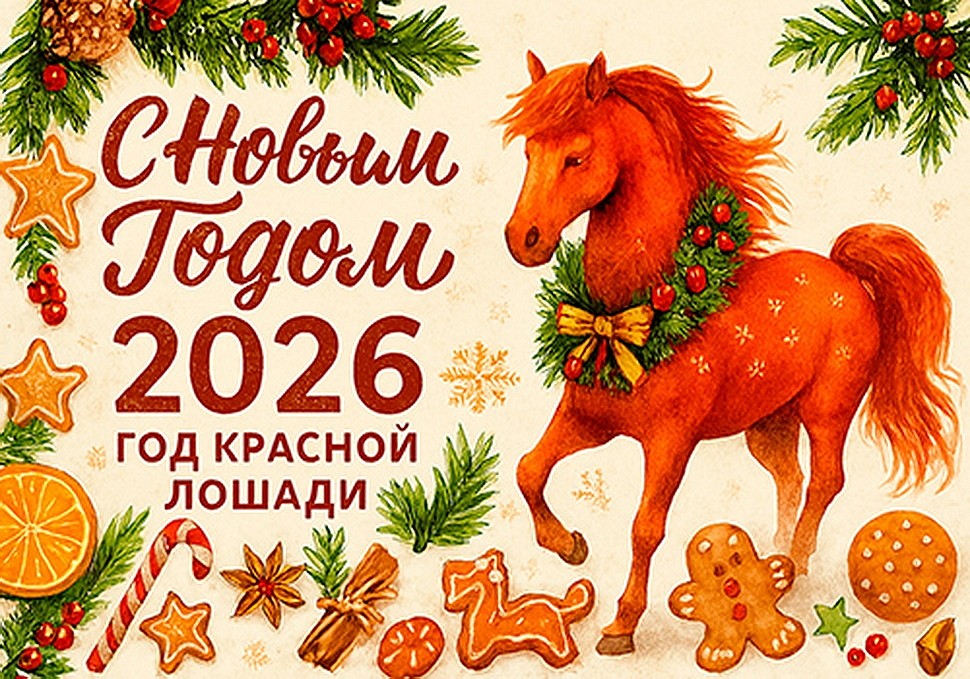 С Новым 2026 Годом! График работы в праздники.